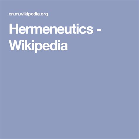 hermeneutics wikipedia